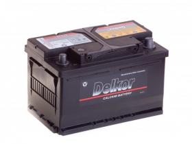 Аккумулятор Delkor (57539) 75 Ач 650А (EN) низкий обратная (-/+)