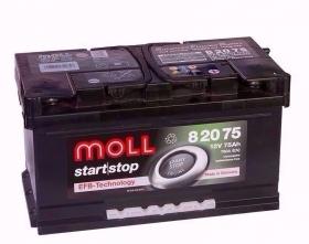 Аккумулятор Moll EFB Start-Stop 75 Ач 760A (EN) обратная (-/+)