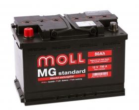Аккумулятор Moll MG Standard 80 Ач 750A (EN) прямая (+/-)
