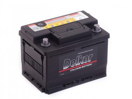 Аккумулятор Delkor (56177) 61 Ач 600А (EN) низкий обратная (-/+)