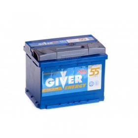 Аккумулятор Giver Energy 55 Ач 500A (EN) прямая (+/-)