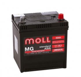 Аккумулятор Moll MG Asia 55 Ач 485A (EN) JKR обратная (-/+)