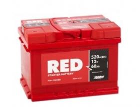 Аккумулятор Red 60 Ач 520A (EN) низкий обратная (-/+)