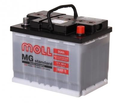 Аккумулятор Moll MG Standard 55 Ач 480A (EN) обратная (-/+)