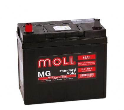 Аккумулятор Moll MG  Asia 55 Ач 485A (EN) прямая (+/-)