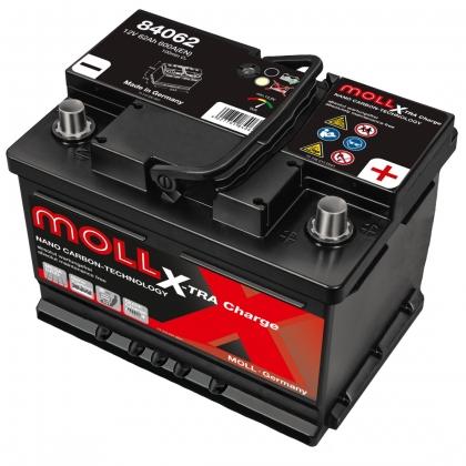 Аккумулятор Moll X-TRA charge 62 Ач 600A (EN) обратная (-/+)
