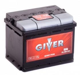 Аккумулятор Giver 66 Ач 580A (EN) прямая (+/-)