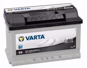 Аккумулятор Varta Black D E9 70 Aч 640A (EN) низкий обратная (-/+)