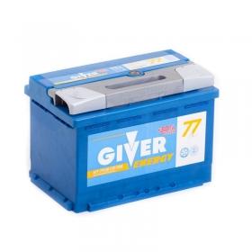 Аккумулятор Giver Energy 77 Ач 750A (EN) прямая (+/-)