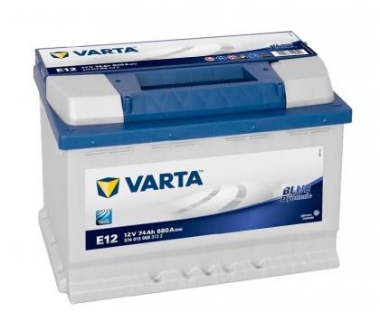 Аккумулятор Varta BD E12 74 Aч 680A (EN) прямая (+/-)