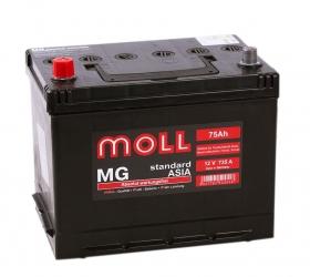 Аккумулятор Moll MG  Asia 75 Ач 735A (EN) прямая (+/-)