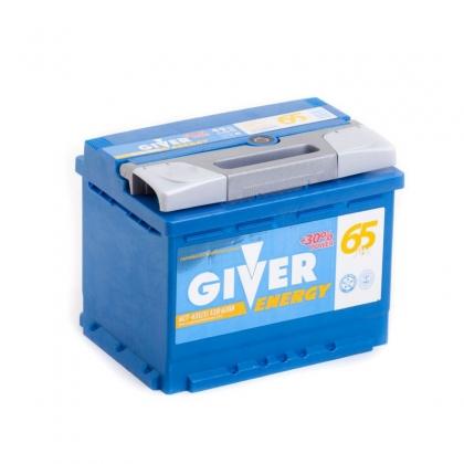 Аккумулятор Giver Energy 65 Ач 620A (EN) обратная (-/+)