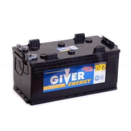 Аккумулятор Giver Energy 190 Ач 1300A (EN) болт прямая (+/-)
