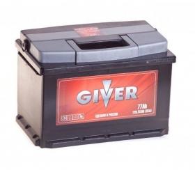 Аккумулятор Giver Hybrid  77 Ач 640A (EN) обратная (-/+)