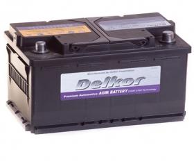 Аккумулятор Delkor Asia AGM 80 Ач 800А (EN) обратная (-/+)