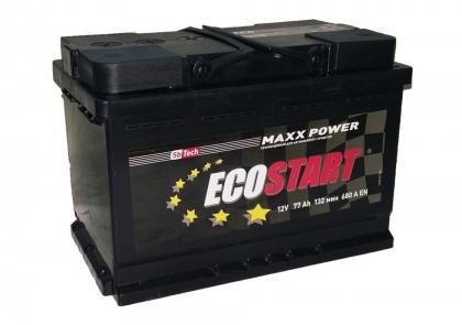 Аккумулятор Ecostart 77 Ач 680А (EN) прямая (+/-)