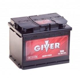 Аккумулятор Giver 55 Ач 450A (EN) обратная (-/+)