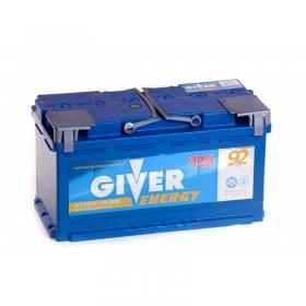 Аккумулятор Giver Energy 92 Ач 840A (EN) прямая (+/-)